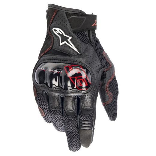 RUKAVICE RIO HONDO V2 AIR MM93 KOLEKCE, ALPINESTARS (ČERNÁ/ČERVENÁ) 2025
