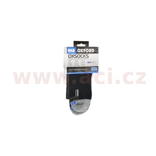 PONOŽKY COOLMAX®, OXFORD (ŠEDÉ/ČERNÉ/MODRÉ)