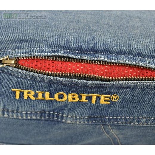 TRILOBITE PÁNSKÉ KALHOTY 661 PARADO REGULAR FIT MODRÉ ZKRÁCENÉ