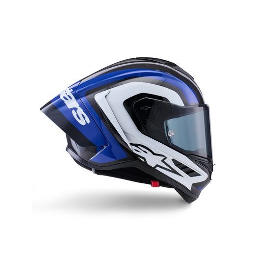 PŘILBA SUPERTECH R10 ARIUS, ALPINESTARS (KARBON/MODRÁ/BÍLÁ) 2026