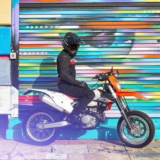 BUNDA SMX AIR, ALPINESTARS (ČERNÁ/ČERVENÁ FLUO) 2024