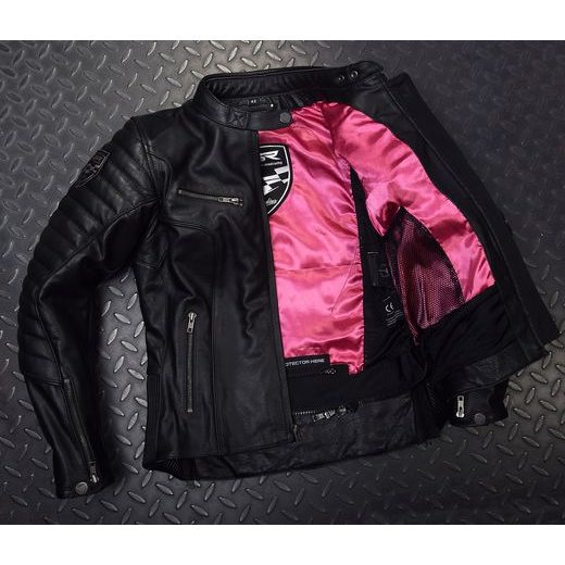 BUNDA 4SR DÁMSKÁ KOŽENÁ B - MONSTER LADY (ČERNÁ)