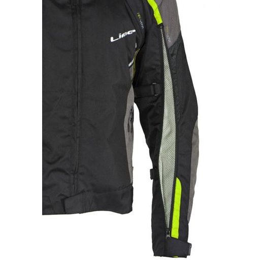 MBW PÁNSKÁ TEXTILNÍ MOTO BUNDA LUCAS ČERNÁ ŽLUTÁ