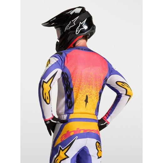 DRES FLUID DRAG, ALPINESTARS (SVĚTLE ŠEDÁ/FIALOVÁ/ZLATÁ) 2027