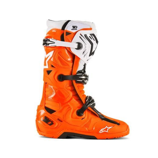 BOTY TECH 10 ENDURO, ALPINESTARS (ORANŽOVÁ FLUO/ČERNÁ/BÍLÁ) 2025