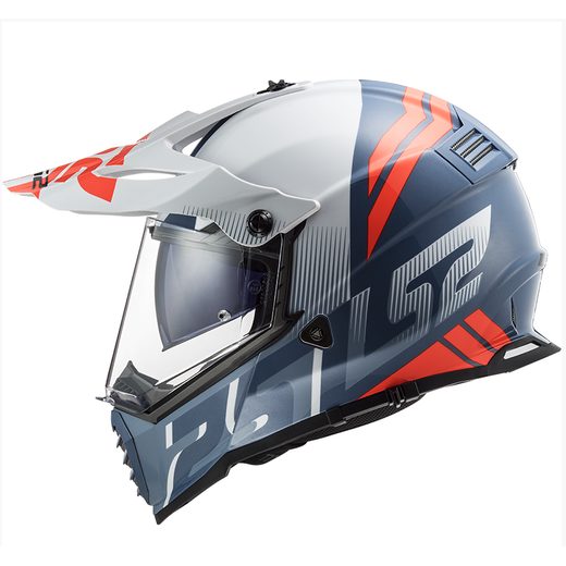 LS2 ENDURO MOTO PŘILBA MX436 PIONEER EVO EVOLVE WHITE COBALT