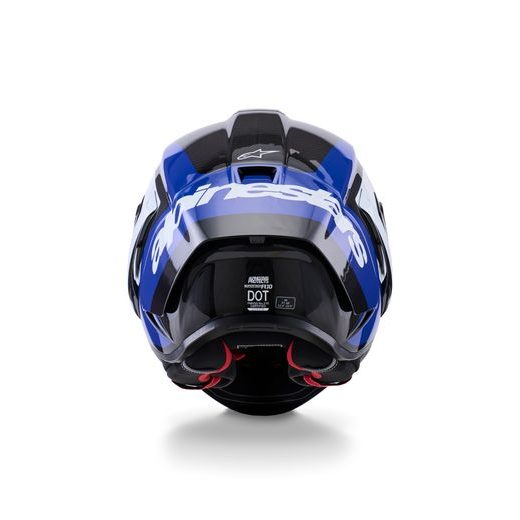 PŘILBA SUPERTECH R10 ARIUS, ALPINESTARS (KARBON/MODRÁ/BÍLÁ) 2026