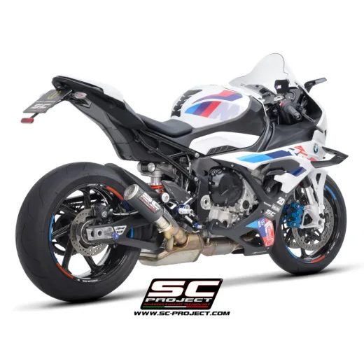 SC-PROJECT VÝFUK Z UHLÍKOVÝCH VLÁKEN CR-T S MŘÍŽKOU PROTI KAMENŮM BMW S 1000 RR (23-24) E5