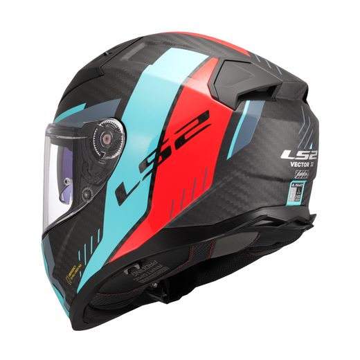 LS2 FF811 VECTOR II C GRID RED CYAN-06