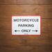 PLECHOVÁ CEDULE PARKING, OXFORD (ČERVENÁ/ŠEDÁ, ROZMĚR 30 X 20 CM)