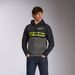 MIKINA PARALLEL HOODIE, ALPINESTARS (ČERNÁ/ŠEDÁ)