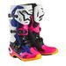 BOTY TECH 10 LIMITOVANÁ EDICE COAST, ALPINESTARS (BÍLÁ/TMAVĚ MODRÁ/RŮŽOVÁ/ŽLUTÁ FLUO/ORANŽOVÁ/ČERNÁ) 2024