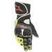 RUKAVICE GP PLUS R 2, ALPINESTARS (ŠEDÁ/ČERNÁ/ŽLUTÁ FLUO/ČERVENÁ FLUO/BÍLÁ)
