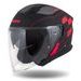 PŘILBA CASSIDA JET TECH ROXOR (ČERNÁ MATNÁ/ČERVENÁ FLUO/ŠEDÁ)