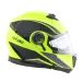 VÝKLOPNÁ PŘILBA W-TEC BANELMEDA - ŠEDO-ČERNO-FLUO ŽLUTÁ