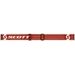 SCOTT MOTOKROSOVÉ BRÝLE FURY CH BRIGHT RED ORANGE CHROME WORKS ČIRÉ SKLO