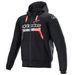 BUNDA CHROME IGNITION HOODIE, ALPINESTARS (ČERNÁ/ČERVENÁ FLUO/ŠEDÁ/BÍLÁ)