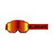 LS2 CHARGER GOGGLE RED WITH IRIDIUM VISOR