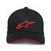 ALPINESTARS KŠILTOVKA ROSTRUM HAT (ČERNÁ/ČERVENÁ)