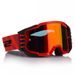 LS2 CHARGER PRO GOGGLE RED WITH IRIDIUM VISOR