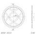 ŘETĚZOVÁ SADA EK - ZLATÝ ŘETĚZ 530 MVXZ, X-KROUŽEK, KOLEČKO JT, ROZETA SUPERSPROX PRO SUZUKI GSX 600 F 1988