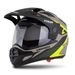 CASSIDA ENDURO MOTO PŘILBA TOUR 2.0 X-TRA  PÍSKOVÁ MATNÁ ŽLUTÁ FLUO ZELENÁ ČERNÁ, PLEXI S PŘÍPRAVOU PRO PINLOCK
