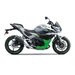 KAWASAKI Z7 HYBRID METALLIC BRIGHT SILVER / METALLIC MATTE LIME GREEN / EBONY
