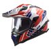 ENDURO HELMA LS2 MX701 EXPLORER ATLANTIS G.WHITE RED BLUE