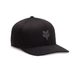 FOX HEAD TECH FLEXFIT HAT, BLACK/CHARCOAL