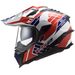 ENDURO HELMA LS2 MX701 EXPLORER ATLANTIS G.WHITE RED BLUE