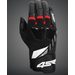 4SR PÁNSKÉ KOŽENO TEXTILNÍ MOTO RUKAVICE STUNT RED 