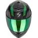 SCORPION INTEGRÁLNÍ MOTO PŘILBA EXO-1400 EVO II CARBON AIR PLATTED ČERNO ZELENÁ