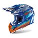 PŘILBA AVIATOR NOVAK 2.3 AMSS, AIROH - ITÁLIE (TYRKYSOVÁ/ORANŽOVÁ/MODRÁ)