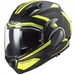 LS2 PŘEKLOPNÁ PŘILBA FF900 VALIANT II REVO MATT BLACK H-V YELLOW P/J
