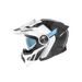 MOTO HELMA YOHE FG102 ENDURO DOUBLE VISOR ČERNÁ/BÍLÁ/MODRÁ