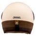 PŘILBA NOX PREMIUM HERITAGE (KRÉMOVÁ BÍLÁ, HNĚDÁ KŮŽE)