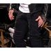4SR PÁNSKÉ KEVLAROVÉ MOTO JEANSY CLUB SPORT BLACK