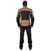 MBW PÁNSKÁ TEXTILNÍ MOTO BUNDA ACE JACKET BLACK BROWN 