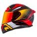 CASSIDA INTEGRÁLNÍ MOTO PŘILBA AERO DROME ČERNÁ MET. ORANŽOVÁ ČERVENÁ BÍLÁ