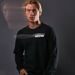 ALPINESTARS MIKINA REBLAZE CHEST CREW FLEECE 2022 (ČERNÁ/BÍLÁ)