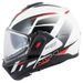 NOLAN PŘEKLOPNÁ MOTO PŘILBA N120-1 NIGHTLIFE N-COM METAL WHITE 27