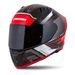 PŘILBA CASSIDA AERO DROME (ČERNÁ PERLEŤ/ČERVENÁ/BÍLÁ/ŠEDÁ)