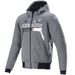 BUNDA CHROME IGNITION HOODIE, ALPINESTARS (ŠEDÁ/BÍLÁ/ČERNÁ/ČERVENÁ)