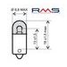 PŘEDNÍ SVĚTLO RMS 246510335 BA9S 6V 4W