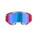 ALPINESTARS BRÝLE VISION 5 CORP, ALPINESTARS (ČERVENÁ/BÍLÁ/MODRÁ, ZRCADLOVÉ MODRÉ PLEXI)