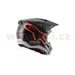 PŘILBA ALPINESTARS S-M5 COMPASS 2023 (MATNÁ ČERNÁ/ORANŽOVÁ FLUO)