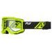 BRÝLE FOCUS, FLY RACING - USA DĚTSKÉ (ČERNÉ/HI-VIS - ČIRÉ PLEXI)