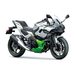 KAWASAKI NINJA 7 HYBRID METALLIC BRIGHT SILVER / METALLIC MATTE LIME GREEN / EBONY