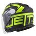 PŘILBA JET TECH 2.0 ROTO, CASSIDA (ČERNÁ MATNÁ/ŽLUTÁ FLUO/BÍLÁ) 2025
