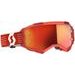 SCOTT MOTOKROSOVÉ BRÝLE FURY CH BRIGHT RED ORANGE CHROME WORKS ČIRÉ SKLO